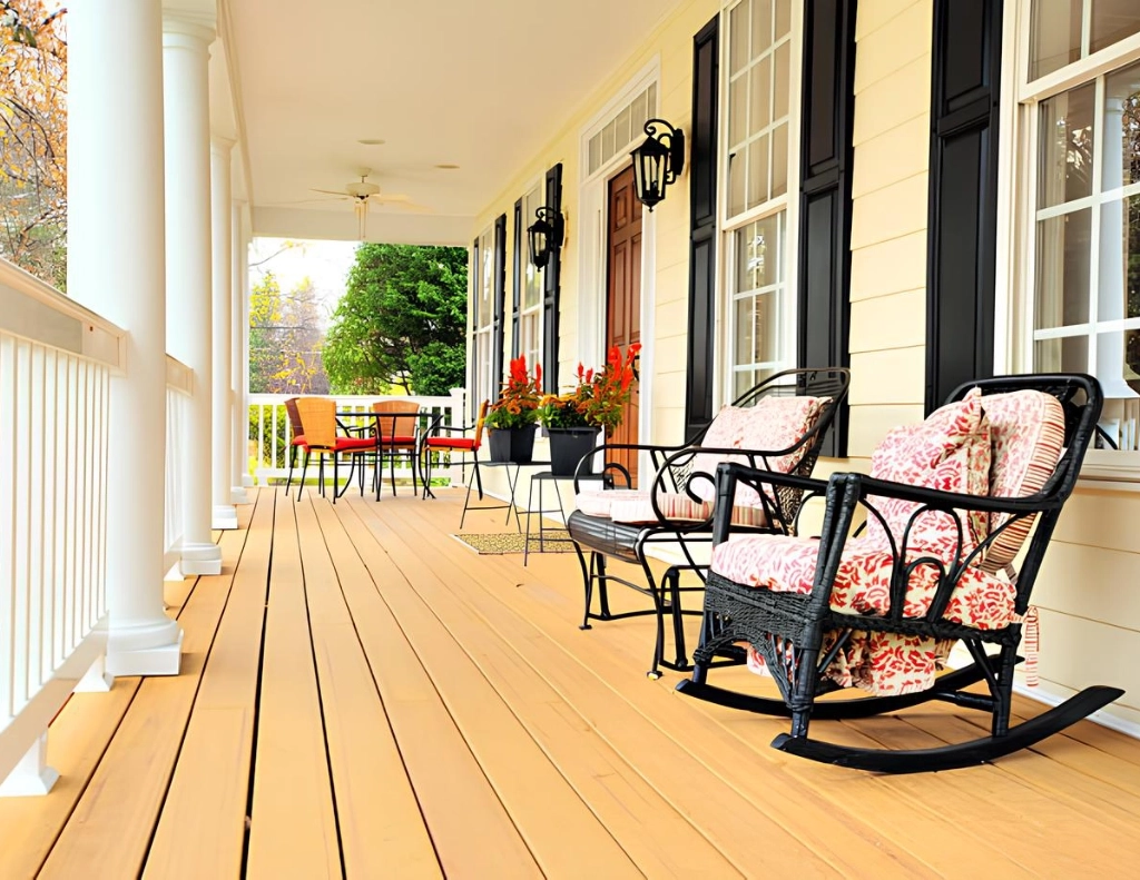 Inside view of porch