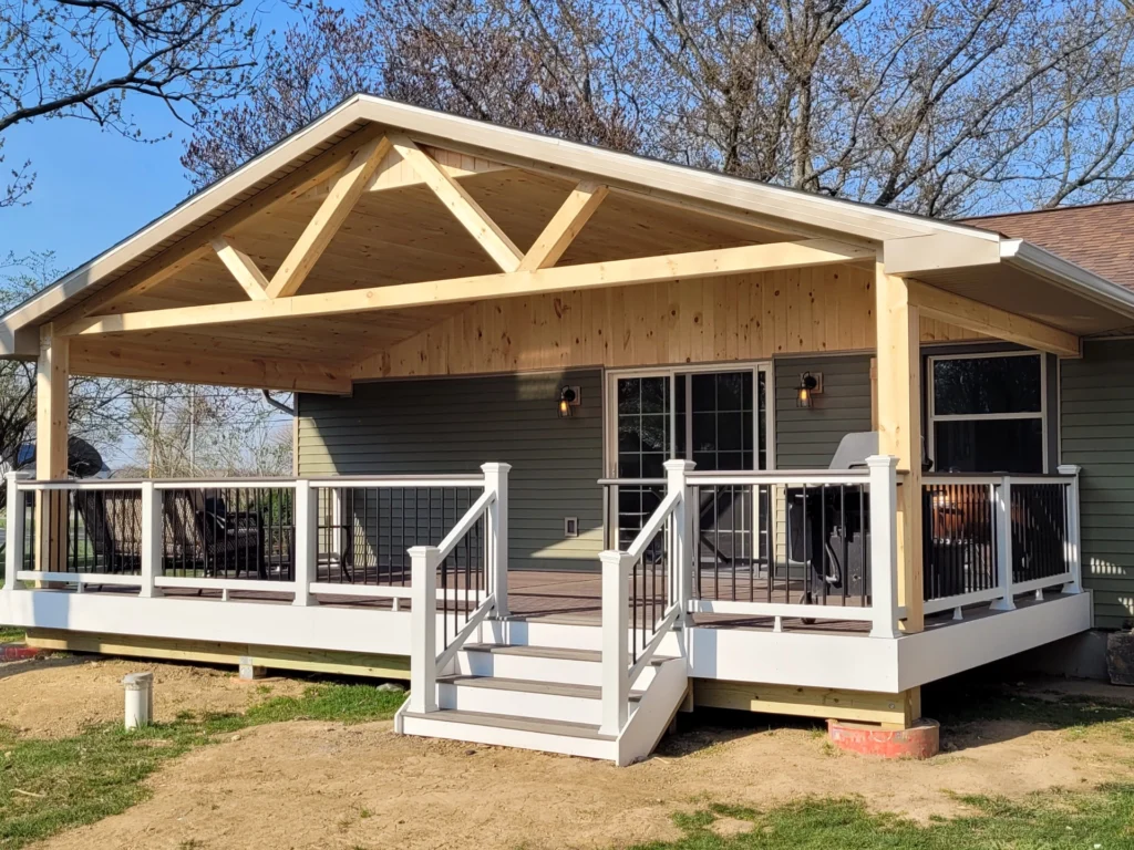 Porch built by OE Decks & Outdoor Living